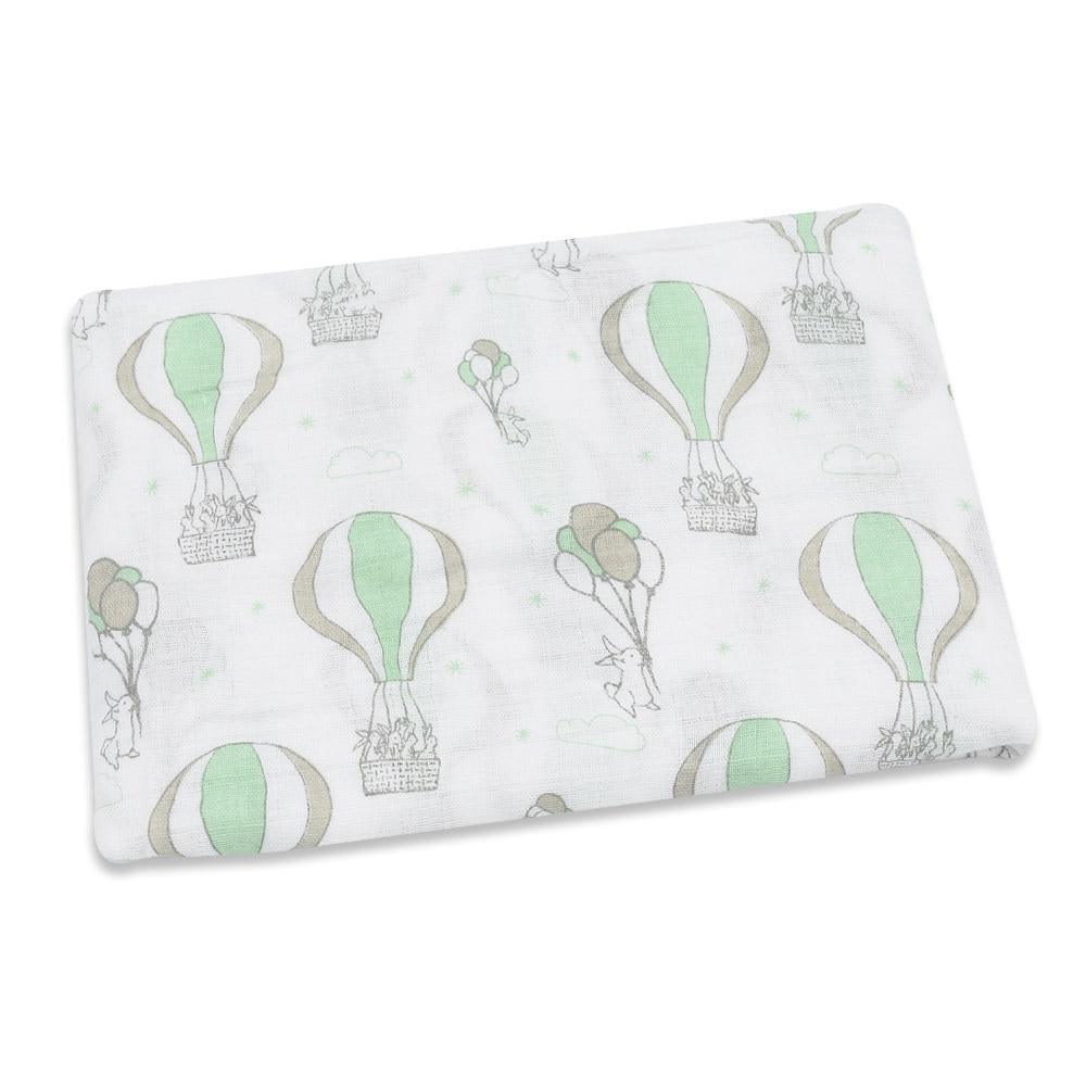 Lightweight Cotton Muslin Baby Swaddle Blanket - Multiple Designs
