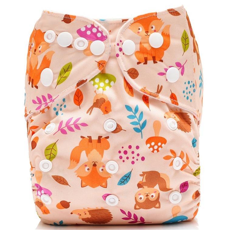 Reusable Pocket Cloth Diapers - Adjustable Waterproof Baby Nappies in Modern Prints
