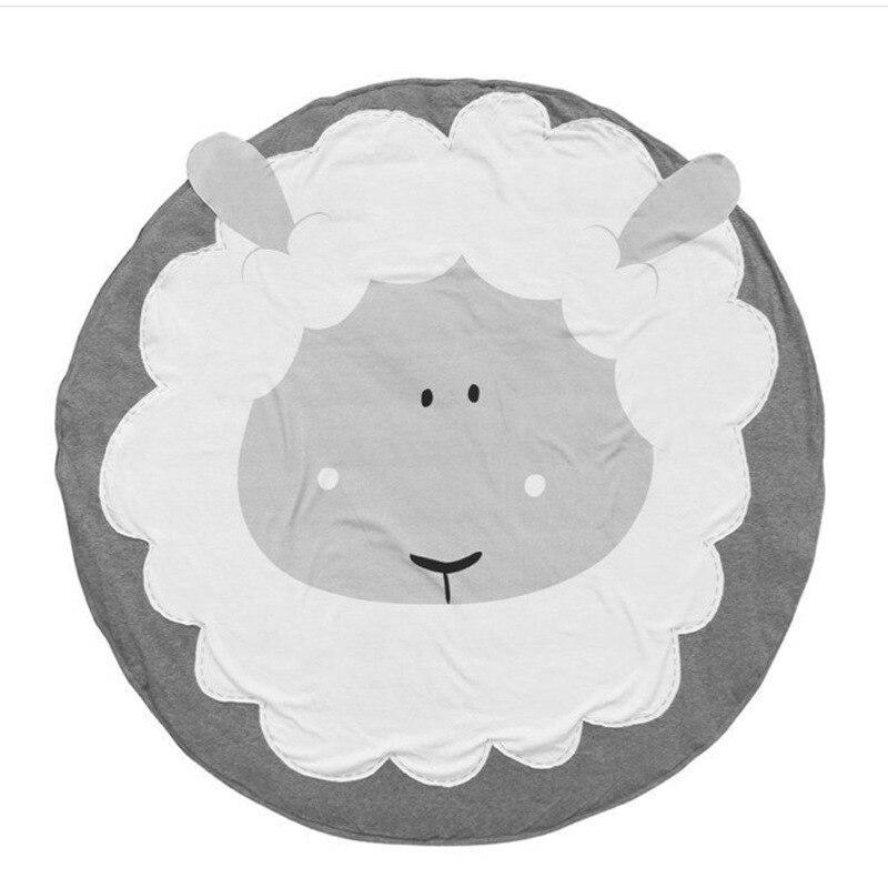 Round Cotton Animal Play Mat for Babies & Toddlers - Multiple Designs