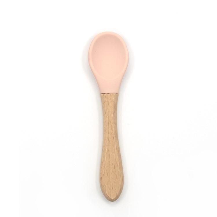 Organic Bamboo/Silicone Training Spoons (2 Piece Set)