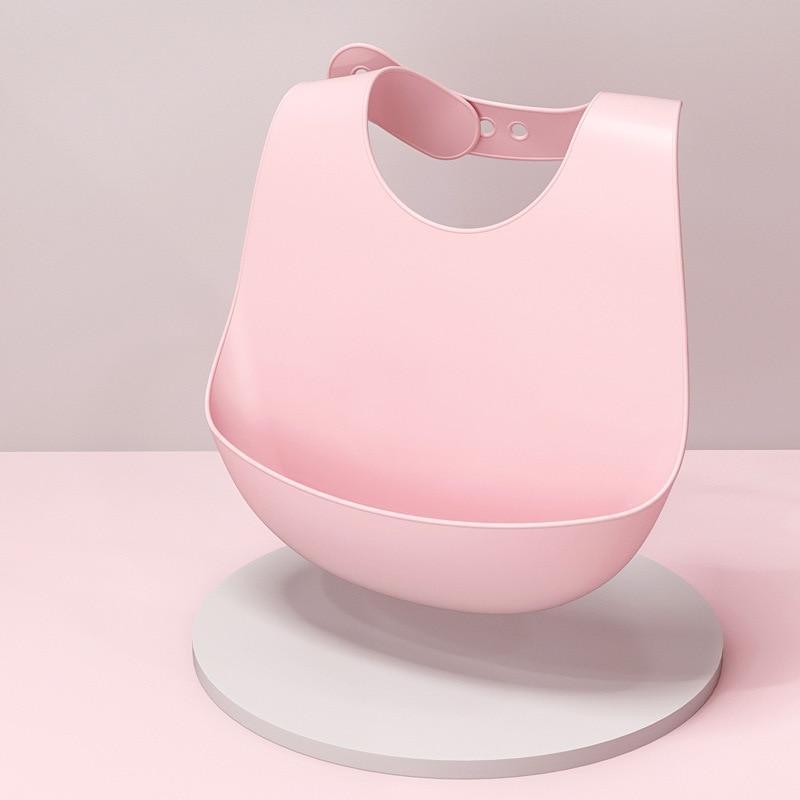 Adjustable Silicone Baby Bib – Multiple Designs