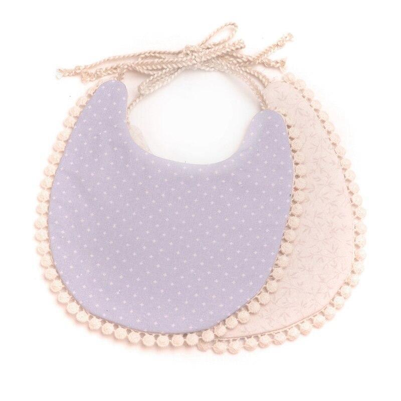 Cotton Linen Tassel Baby Bib & Burp Cloth – Multiple Designs