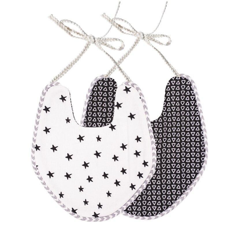 Cotton Linen Tassel Baby Bib & Burp Cloth – Multiple Designs