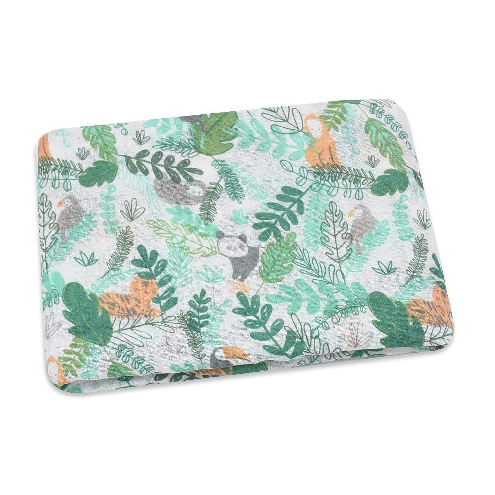 Lightweight Cotton Muslin Baby Swaddle Blanket - Multiple Designs