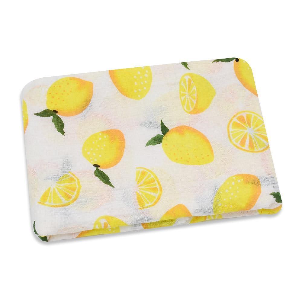 Lightweight Cotton Muslin Baby Swaddle Blanket - Multiple Designs