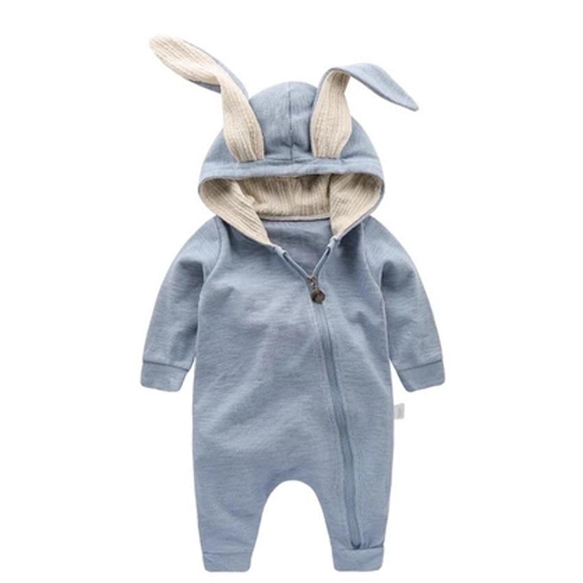 Cartoon Hooded Cotton Baby Romper – Multiple Designs