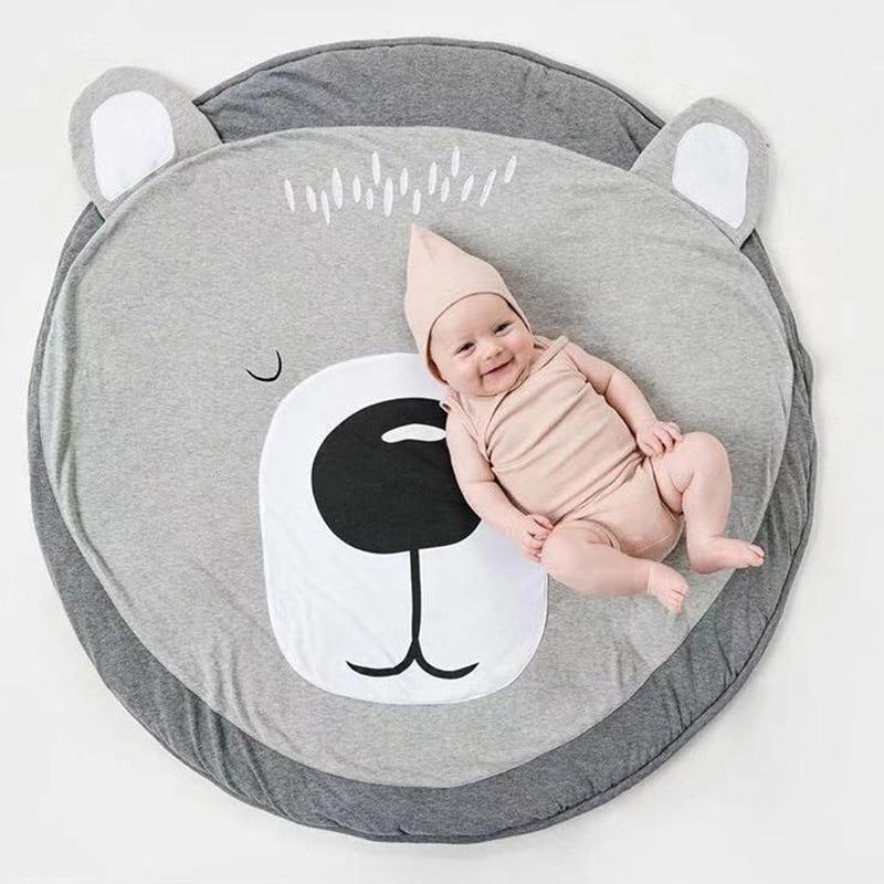 Round Cotton Animal Play Mat for Babies & Toddlers - Multiple Designs