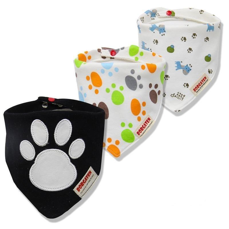 Organic Cotton Waterproof Baby Burp Cloth Bibs – Set of 3 | Multiple Designs