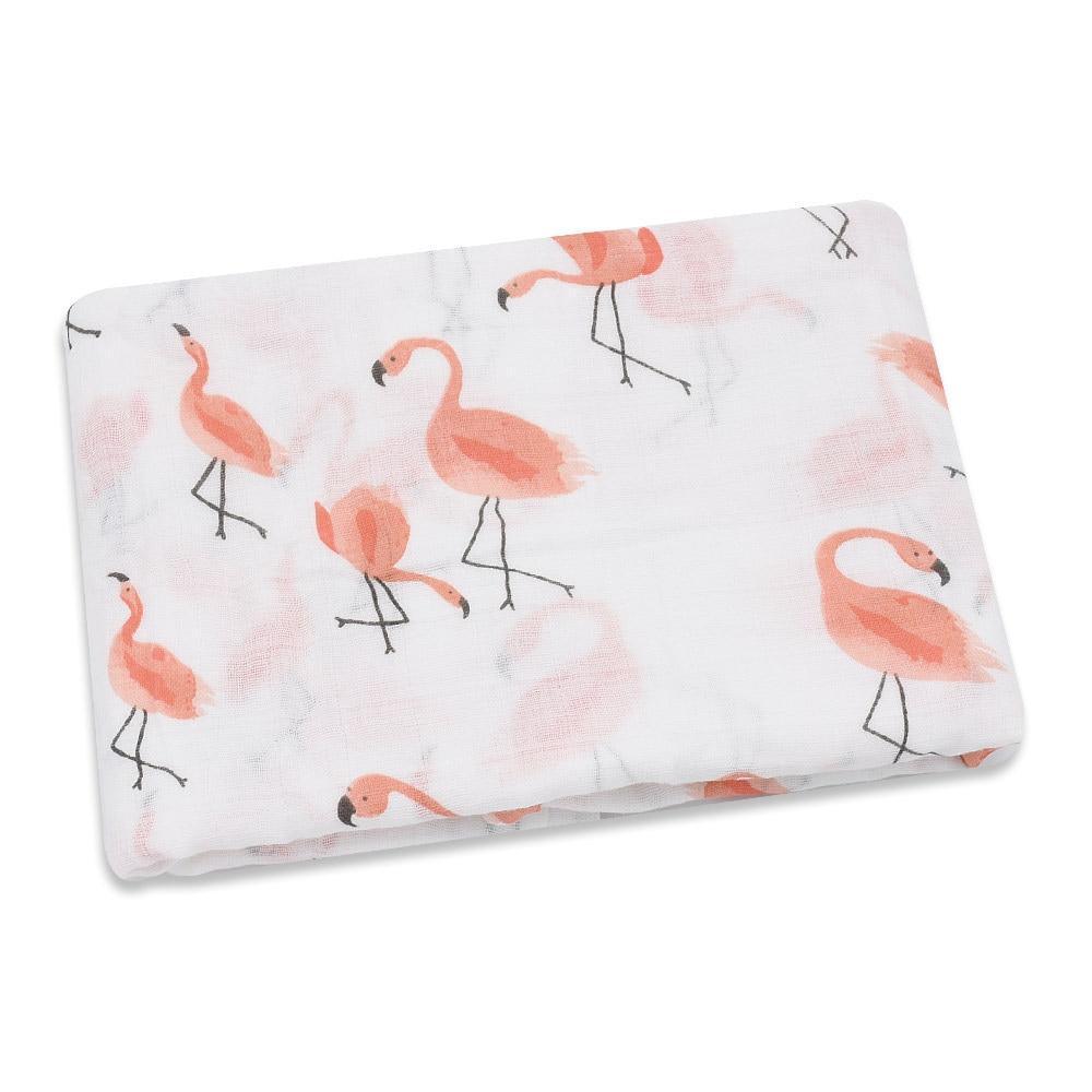 Lightweight Cotton Muslin Baby Swaddle Blanket - Multiple Designs