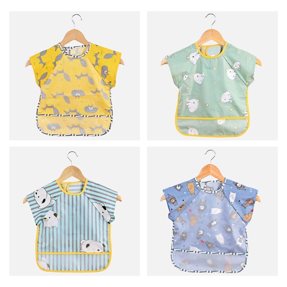 Eco Friendly Waterproof Washable Cotton Baby Bib - Multiple Designs
