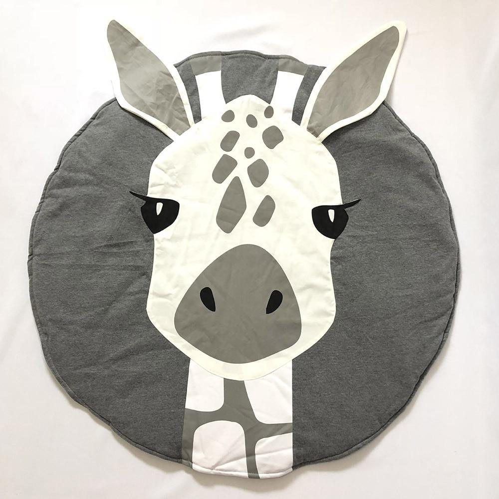 Round Cotton Animal Play Mat for Babies & Toddlers - Multiple Designs