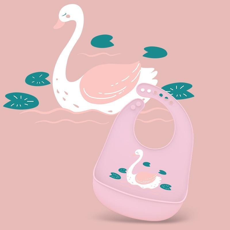 Adjustable Silicone Baby Bib – Multiple Designs
