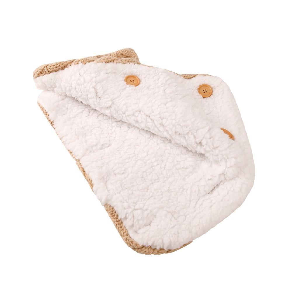 Handmade Knit Baby Swaddle Blanket — Warm Wool Sleeping Bag & Stroller Wrap - Multiple Colors