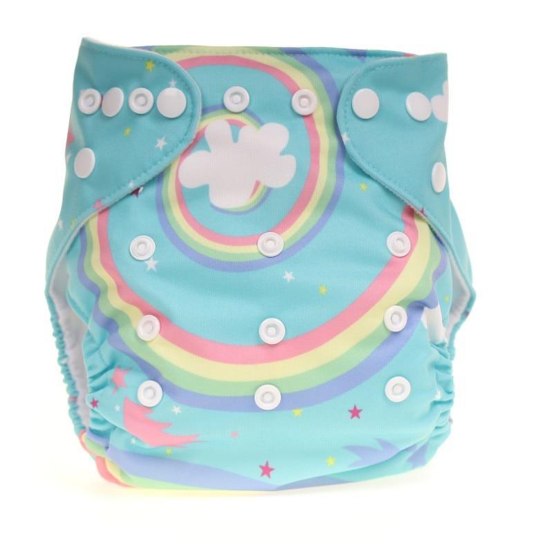 Reusable Pocket Cloth Diapers - Adjustable Waterproof Baby Nappies in Modern Prints