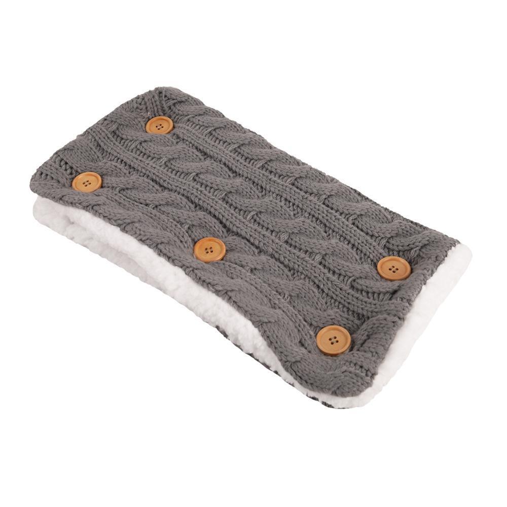 Handmade Knit Baby Swaddle Blanket — Warm Wool Sleeping Bag & Stroller Wrap - Multiple Colors