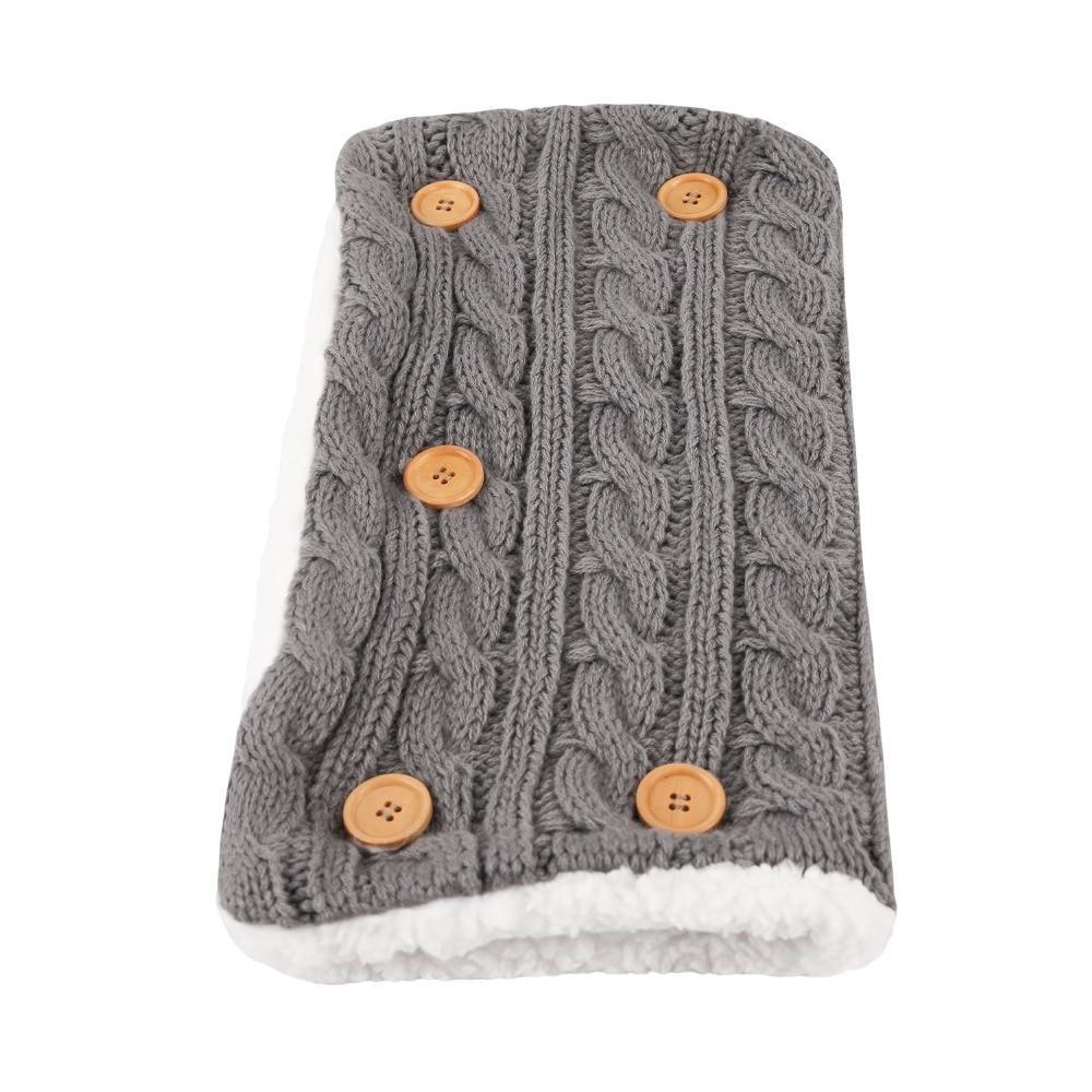 Handmade Knit Baby Swaddle Blanket — Warm Wool Sleeping Bag & Stroller Wrap - Multiple Colors