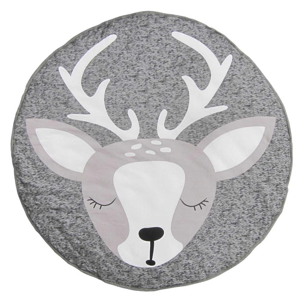 Round Cotton Animal Play Mat for Babies & Toddlers - Multiple Designs