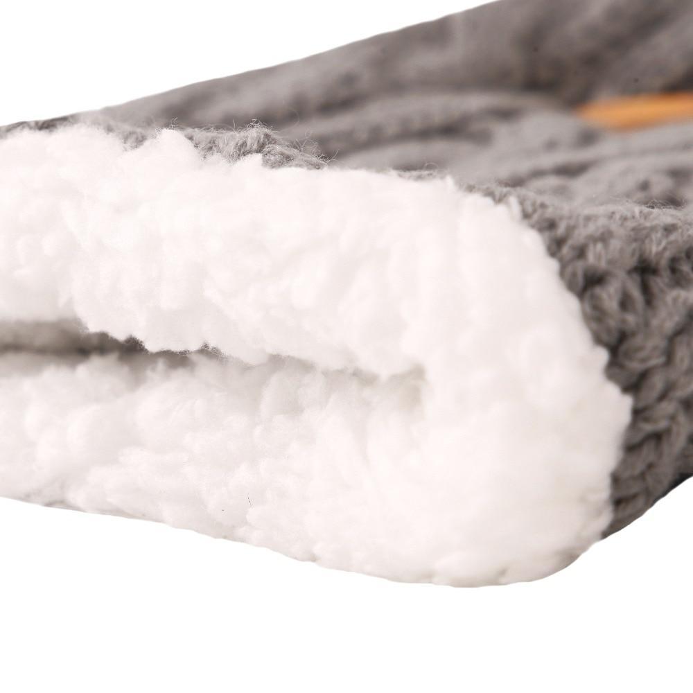 Handmade Knit Baby Swaddle Blanket — Warm Wool Sleeping Bag & Stroller Wrap - Multiple Colors