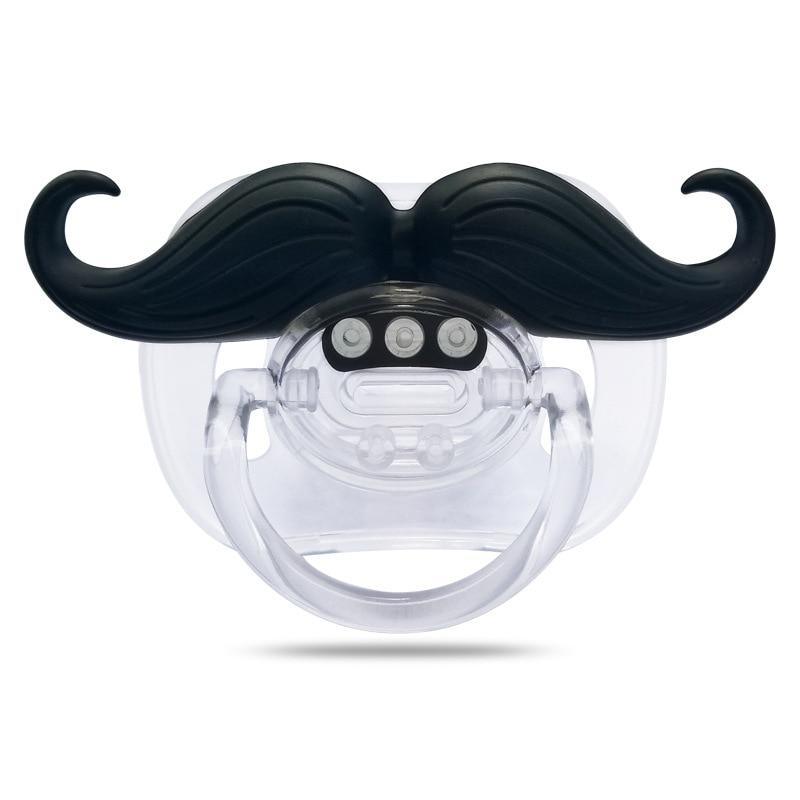 Funny Beard & Mustache Baby Pacifier — BPA-Free Food-Grade Silicone - Multiple Designs