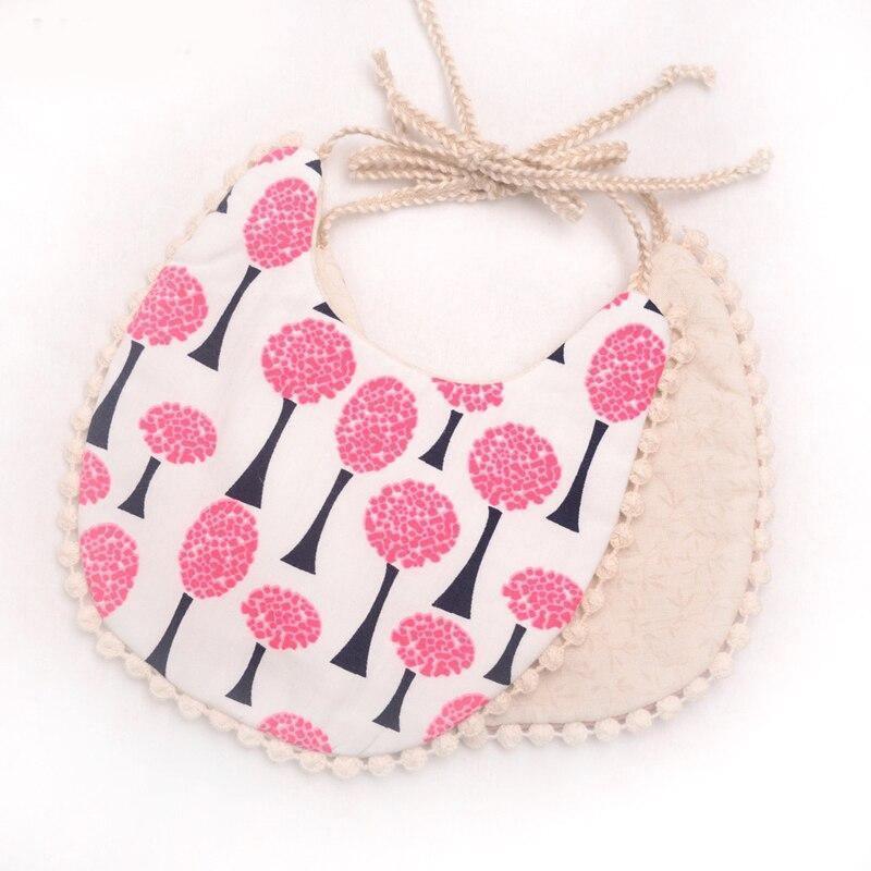 Cotton Linen Tassel Baby Bib & Burp Cloth – Multiple Designs
