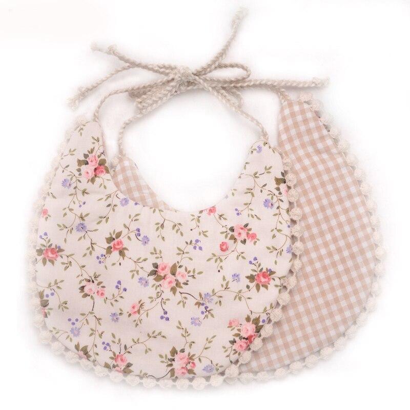 Cotton Linen Tassel Baby Bib & Burp Cloth – Multiple Designs