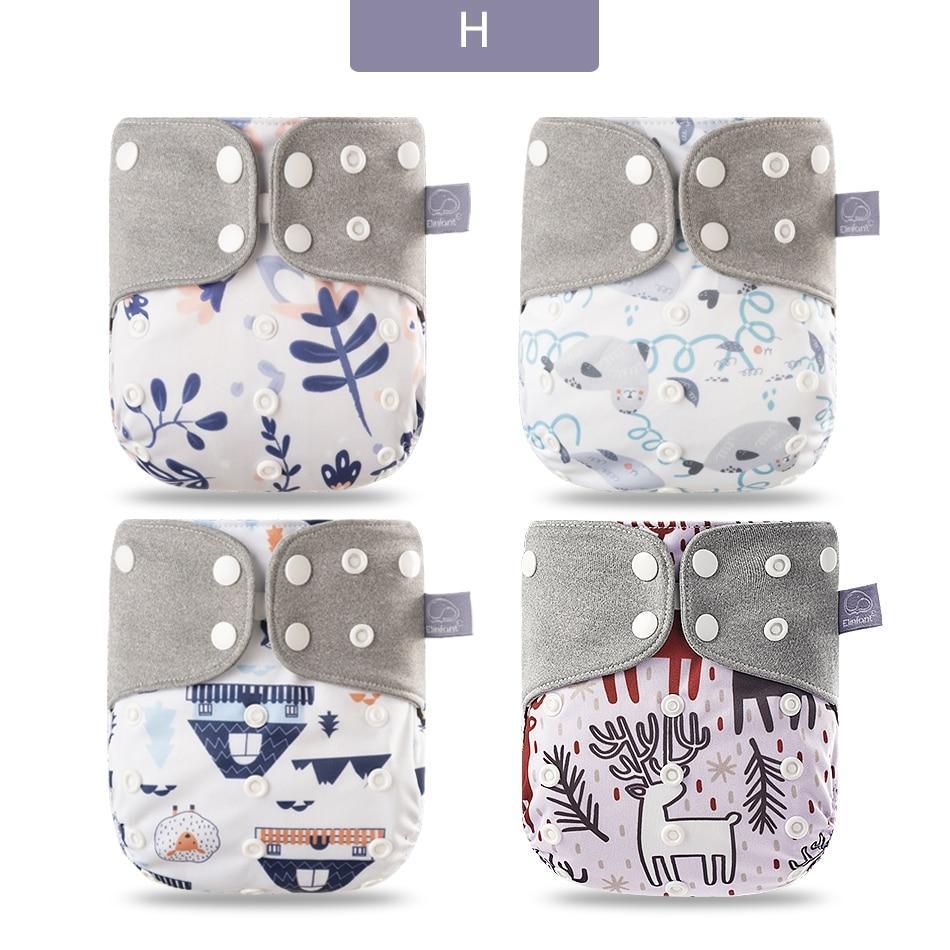 Eco-friendly Reusable Waterproof Diaper - Multiple Designs (Set of 4)