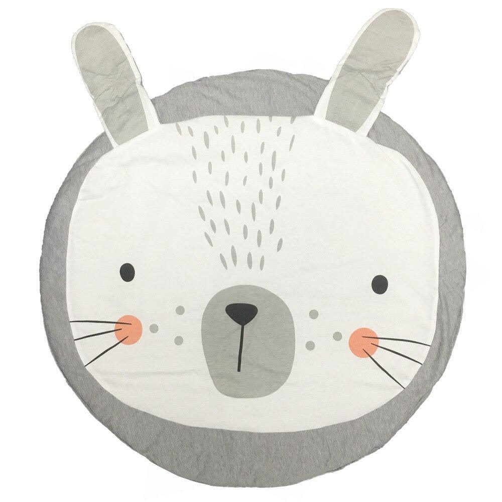 Round Cotton Animal Play Mat for Babies & Toddlers - Multiple Designs
