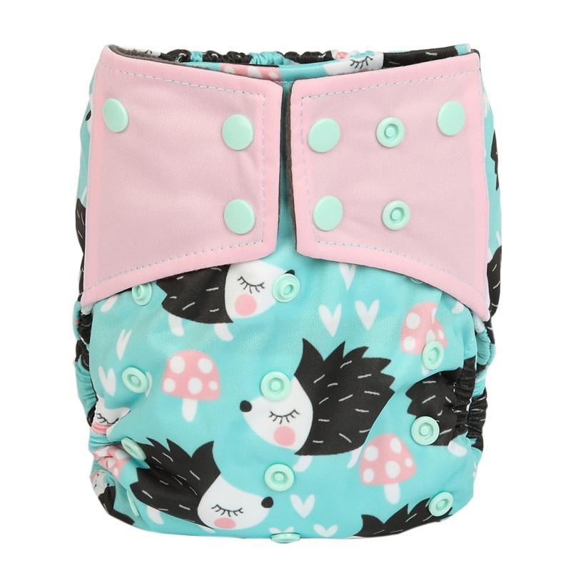 Charcoal Bamboo Reusable Baby Cloth Diapers - Double Gusset, Washable Nappies - Multiple Designs