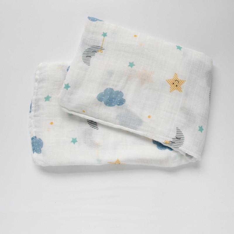 Bamboo Cotton Baby Swaddle Blanket — Soft, Breathable & Multi-Use - Multiple Designs