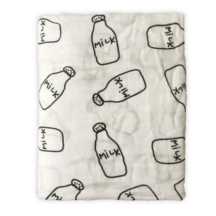 Bamboo Cotton Baby Swaddle Blanket — Soft, Breathable & Multi-Use - Multiple Designs