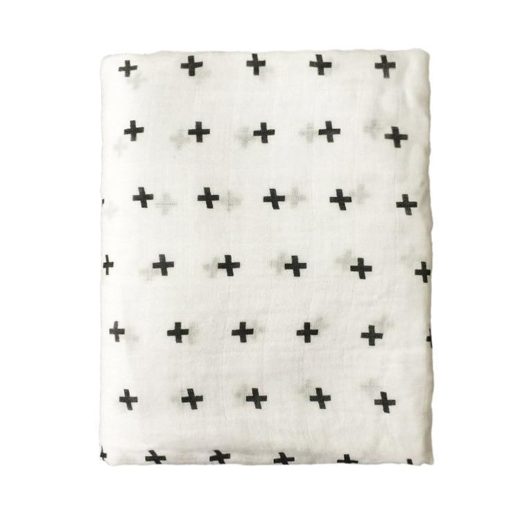 Bamboo Cotton Baby Swaddle Blanket — Soft, Breathable & Multi-Use - Multiple Designs