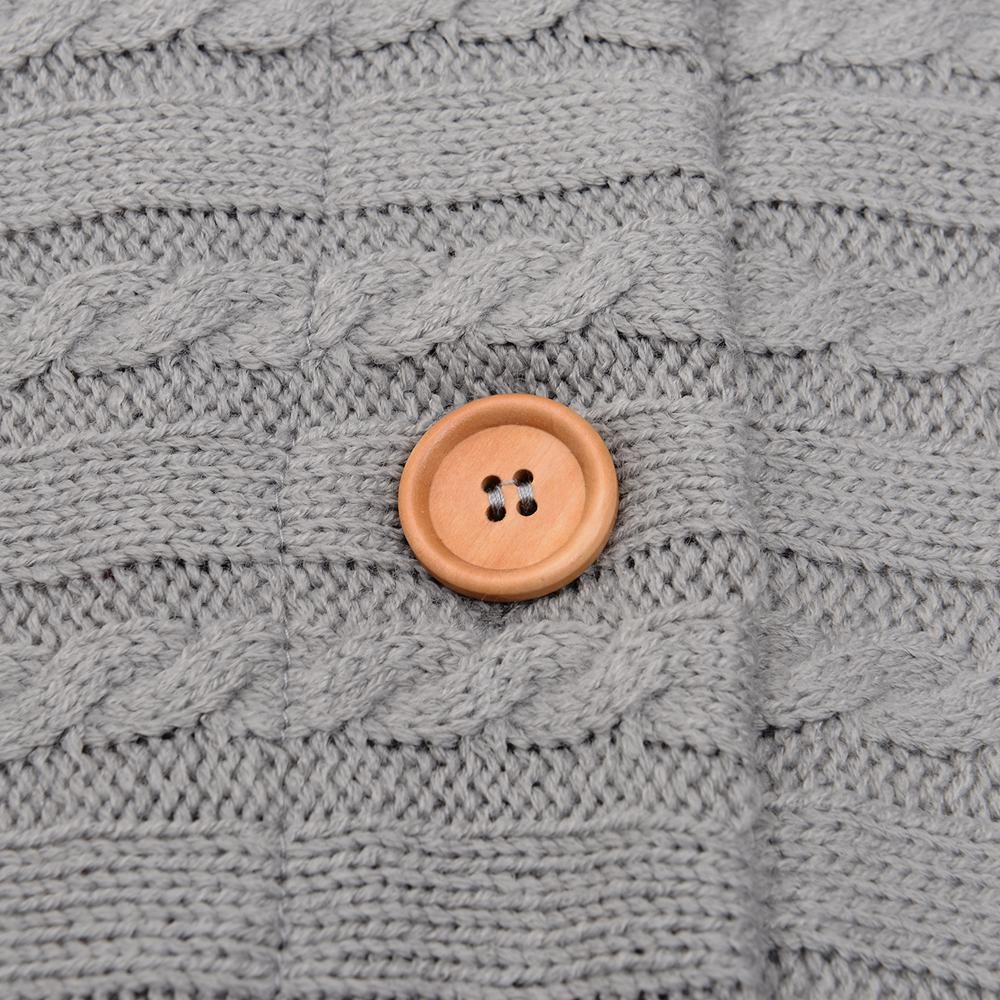 Handmade Knit Baby Swaddle Blanket — Warm Wool Sleeping Bag & Stroller Wrap - Multiple Colors
