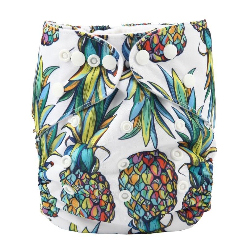 Reusable Pocket Cloth Diapers - Adjustable Waterproof Baby Nappies in Modern Prints