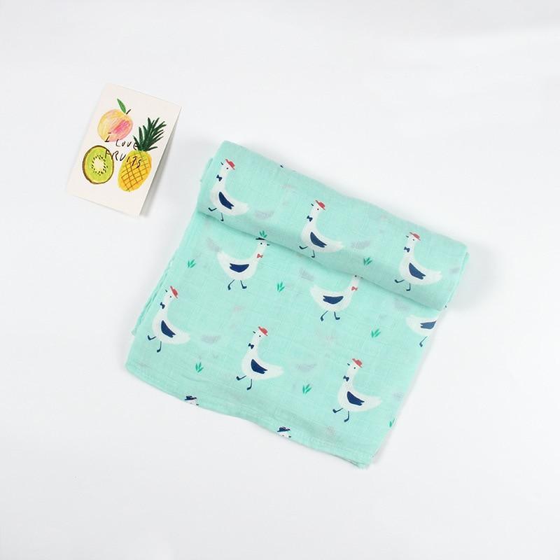 Bamboo Cotton Baby Swaddle Blanket — Soft, Breathable & Multi-Use - Multiple Designs