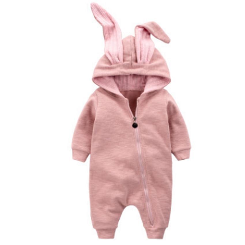 Cartoon Hooded Cotton Baby Romper – Multiple Designs
