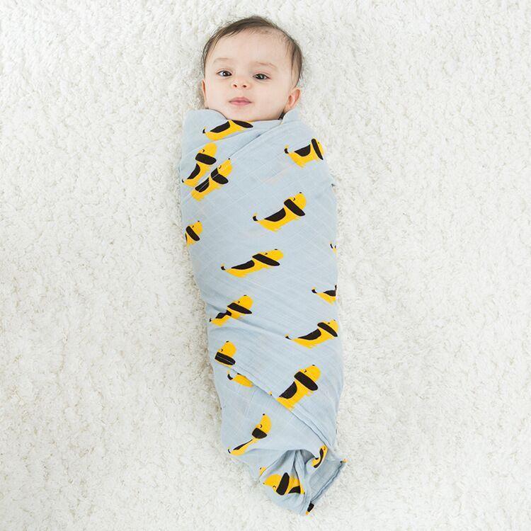 Bamboo Cotton Baby Swaddle Blanket — Soft, Breathable & Multi-Use - Multiple Designs