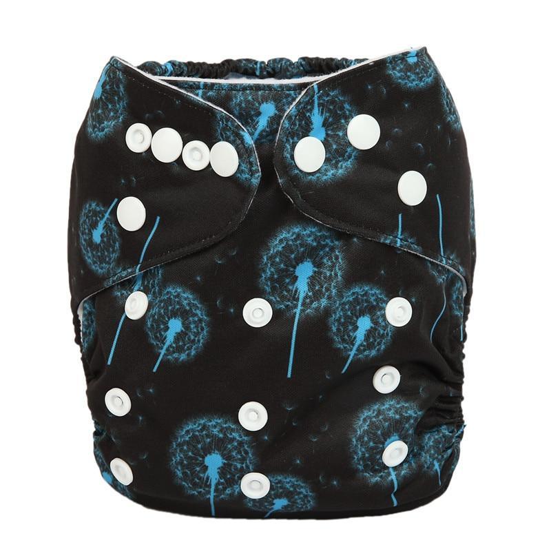 Reusable Pocket Cloth Diapers - Adjustable Waterproof Baby Nappies in Modern Prints