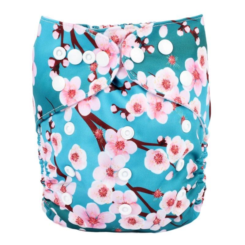 Reusable Pocket Cloth Diapers - Adjustable Waterproof Baby Nappies in Modern Prints