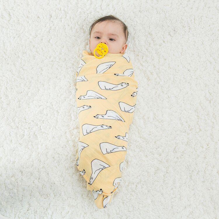 Bamboo Cotton Baby Swaddle Blanket — Soft, Breathable & Multi-Use - Multiple Designs
