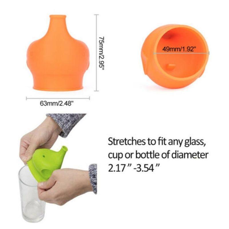 Animal Shape Kids Sippy Lid — BPA-Free, Leak-Proof & Easy Grip - Multiple Colors