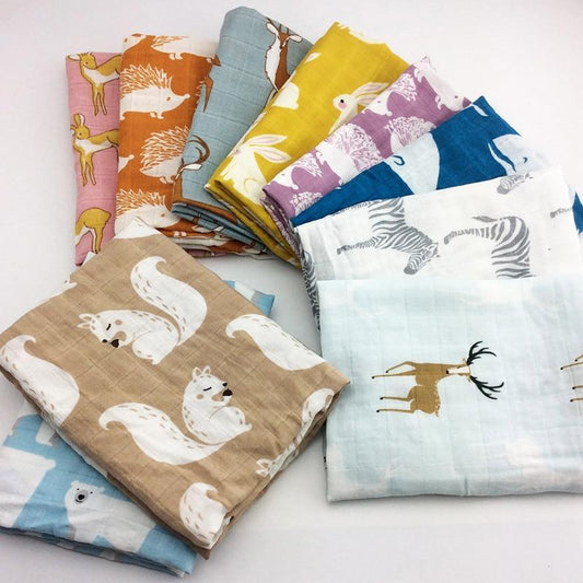 Organic Cotton Baby Multi-Use Blanket – 27 Designs