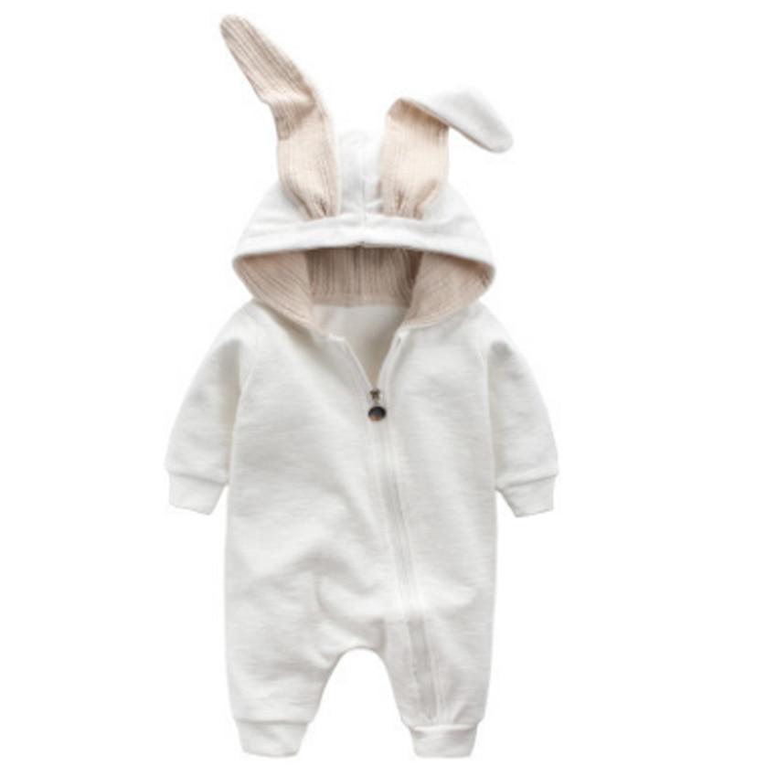 Cartoon Hooded Cotton Baby Romper – Multiple Designs
