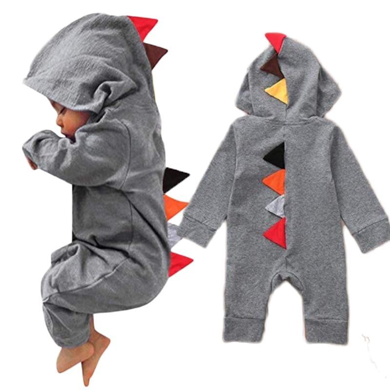 Cartoon Hooded Cotton Baby Romper – Multiple Designs