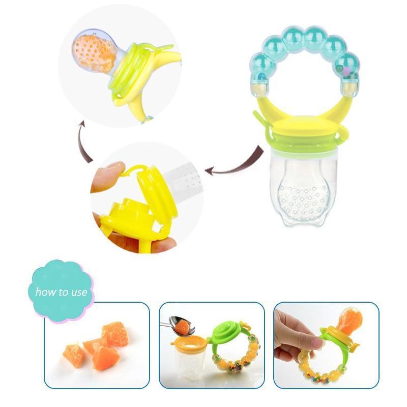 Silicone Fresh Food Baby Feeder — BPA-Free Fruit Feeder Pacifier - Multiple Designs