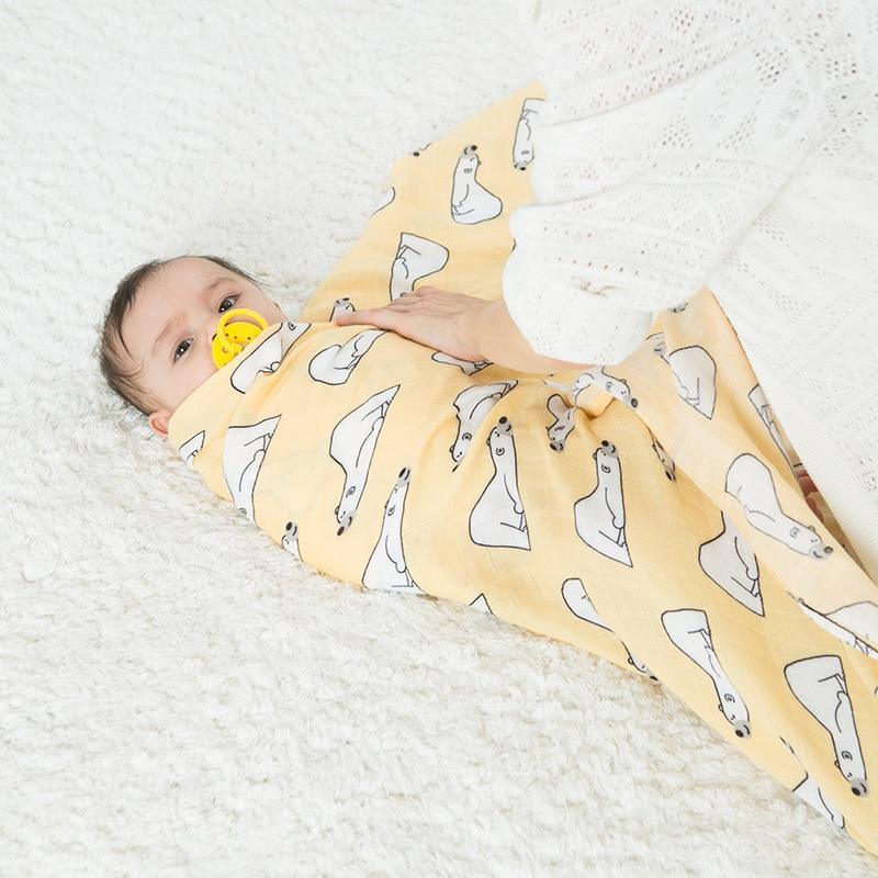 Bamboo Cotton Baby Swaddle Blanket — Soft, Breathable & Multi-Use - Multiple Designs