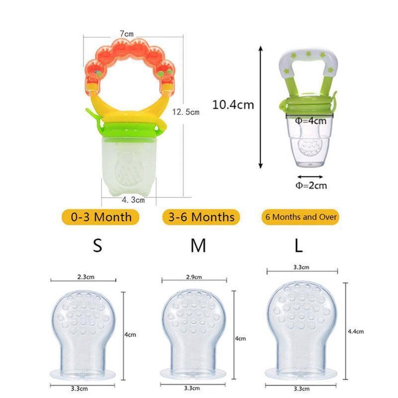 Silicone Fresh Food Baby Feeder — BPA-Free Fruit Feeder Pacifier - Multiple Designs