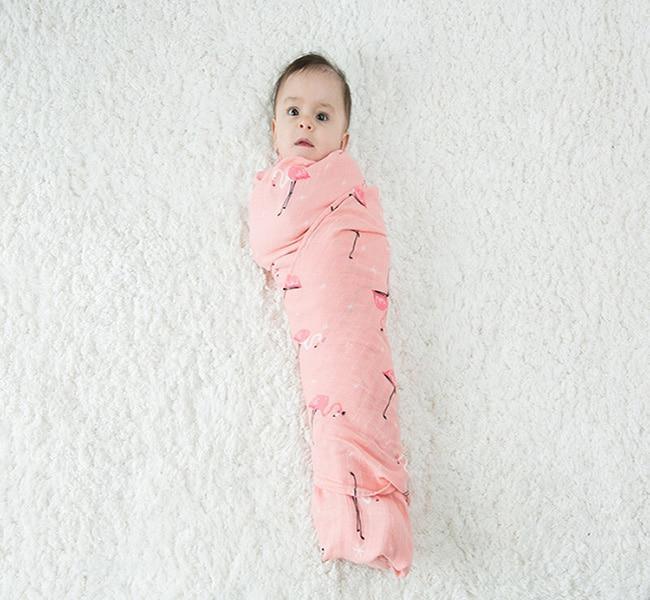 Bamboo Cotton Baby Swaddle Blanket — Soft, Breathable & Multi-Use - Multiple Designs