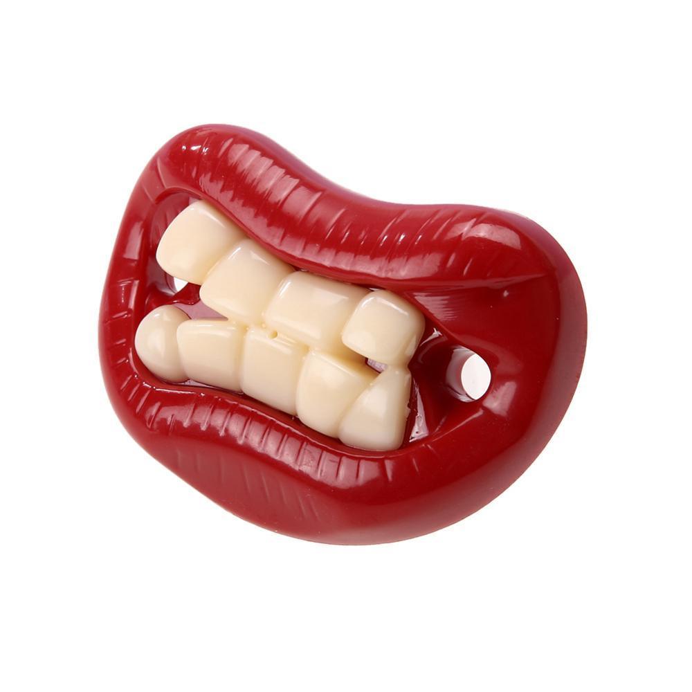 Funny Lip Kiss Silicone Baby Pacifier – Multiple Designs