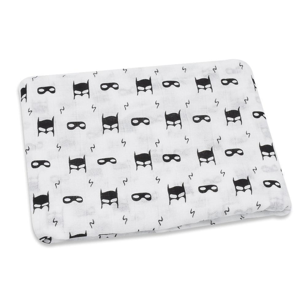 Lightweight Cotton Muslin Baby Swaddle Blanket - Multiple Designs