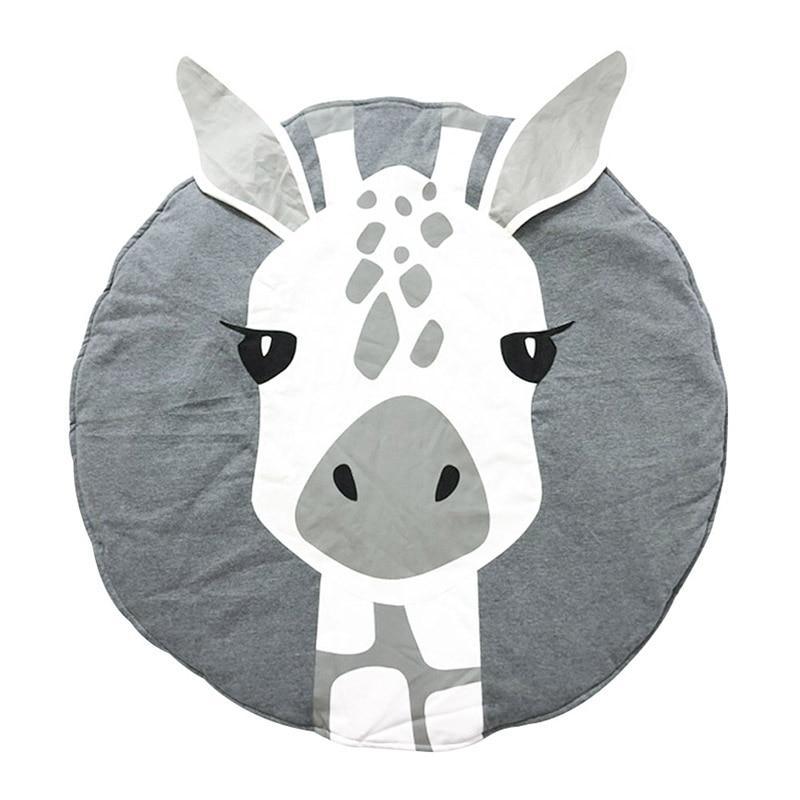 Round Cotton Animal Play Mat for Babies & Toddlers - Multiple Designs